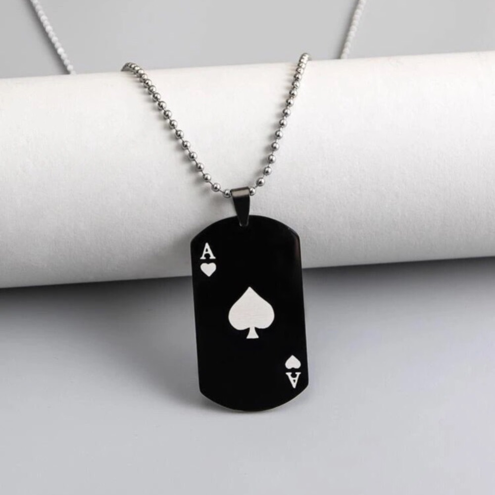 Host Pick 4/24 Men’s ♠️ Ace Of Spades Dog Tag ♠️